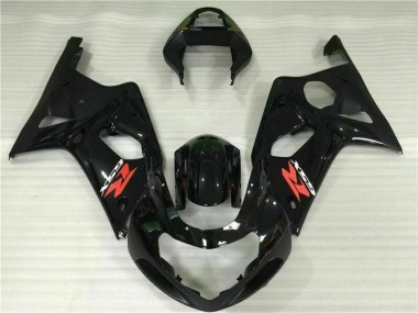 Black 2000-2002 GSXR 1000 Motorcycle Fairings