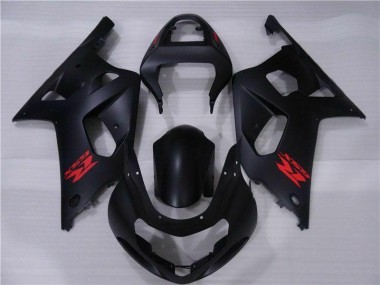 Black 2001-2003 GSXR 600/750 Motorcycle Fairing Kits