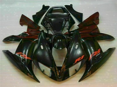 Black 2002-2003 YZF R1 ABS Motorcycle Fairings