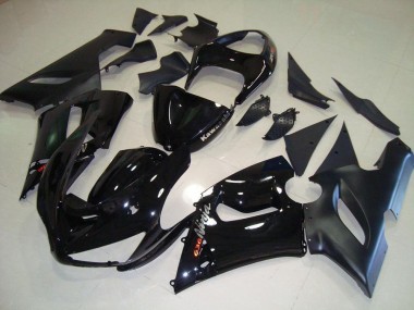 Black 2005-2006 ZX6R Motorcycle Fairing Kits