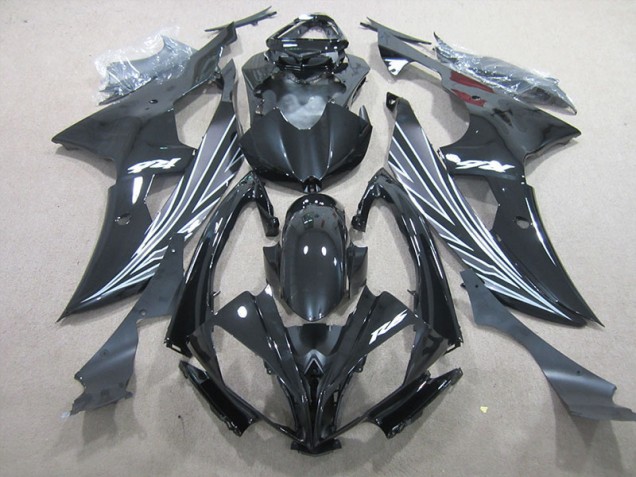 Black 2006-2007 YZF R6 Aftermarket Motorcycle Fairings