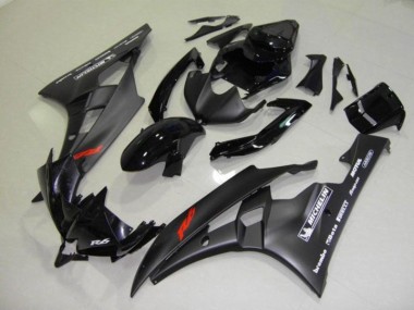 Black 2006-2007 YZF R6 Motorcycle Fairing Kits & Plastic