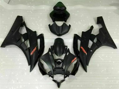 Black 2006-2007 YZF R6 Motorcycle Fairings