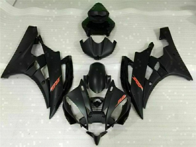 Black 2006-2007 YZF R6 Motorcycle Fairings