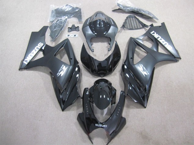 Black 2007-2008 GSXR 1000 Motorcycle Fairing Kits