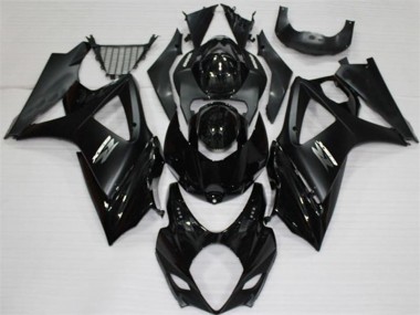 Black 2007-2008 GSXR 1000 Motorcycle Fairings