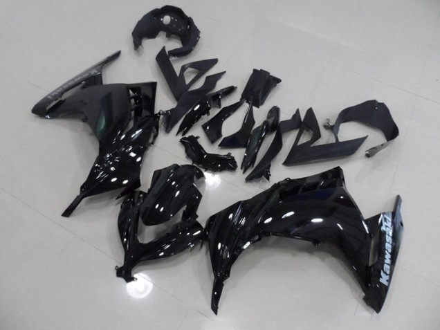 Black 2013-2016 ZX300R Motorcycle Fairings