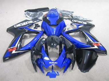 Black Blue 2006-2007 GSXR 600 Motorcycle Fairings