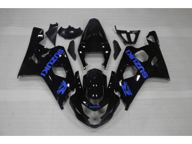 Black Blue Decal 2004-2005 GSXR 750 Motorcycle Fairings