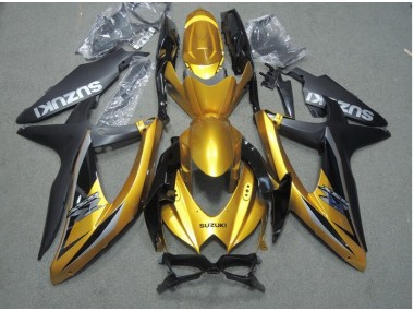 Black Gold 2008-2010 GSXR 600 Motorcycle Fairings