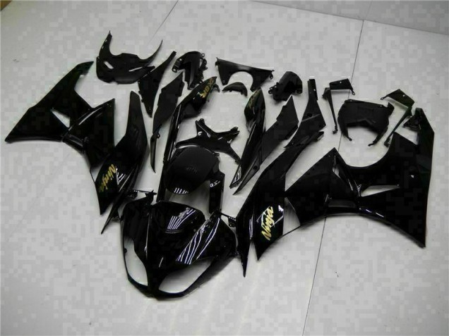 Black Gold Ninja 2009-2012 ZX6R Motorcycle Fairings