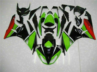 Black Green Red 2009-2012 ZX6R Motorcycle Fairings