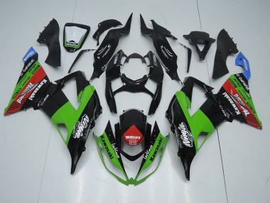 Black Green Red Motocard 2013-2018 ZX6R Motorcycle Fairings