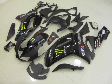 Black Monster 2007-2008 ZX6R Motorcycle Fairings