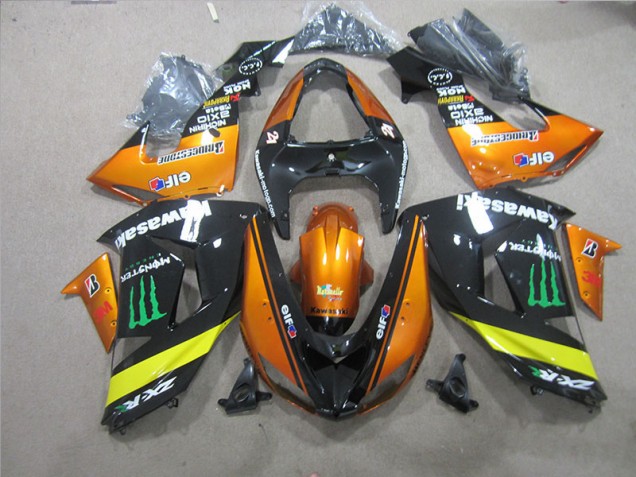 Black Orange Monster 2006-2007 ZX10R Motorcycle Fairings