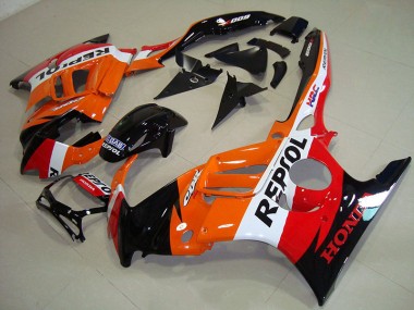 Black Orange Repsol 1995-1998 CBR600 F3 Motorcycle Fairing