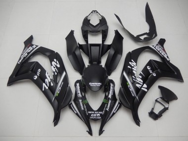 Black Racing Team Ninja 2016-2019 ZX10R Motorcycle Fairings