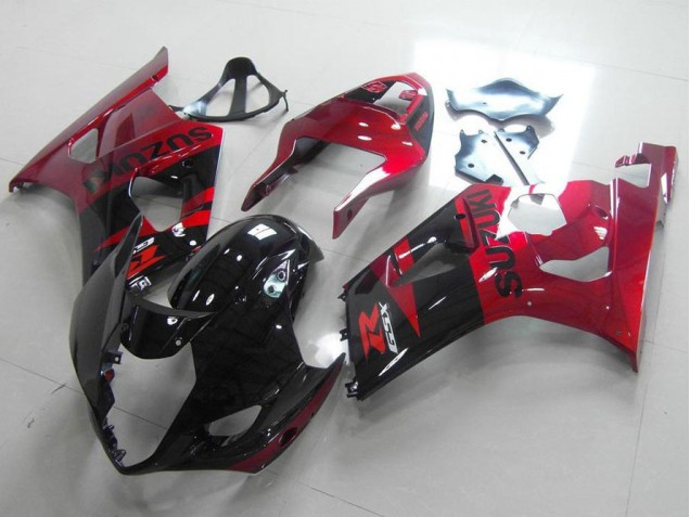 Black Red 2003-2004 GSXR 1000 Motorcycle Fairing