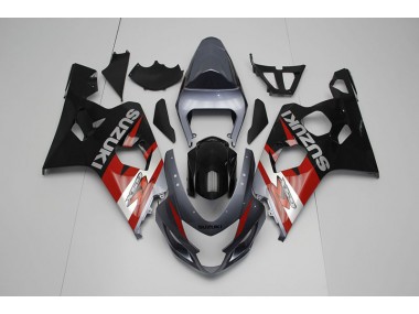 Black Red 2004-2005 GSXR 750 Motorcycle Fairings