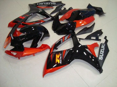 Black Red 2006-2007 GSXR 750 Motorcycle Fairings