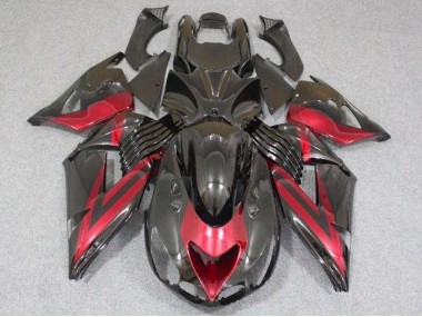 Black Red 2006-2011 ZX14R ZZR1400 Motorcycle Fairing