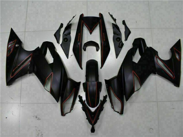 Black Red 2009-2011 EX650 Motorcycle Fairings