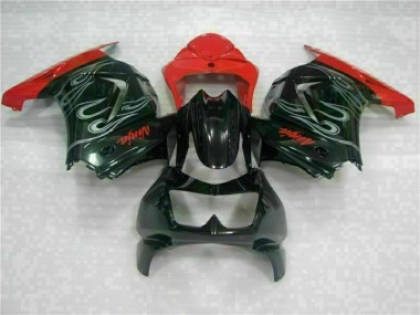 Black Red Ninja 2008-2012 EX250 Motorcycle Fairings