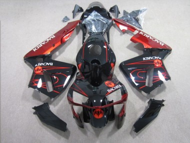 Black Red RACARDI 2003-2004 CBR600RR Motorcycle Fairings