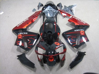 Black Red Racardi 2003-2005 ZX10R Motorcycle Fairings