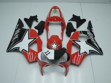 Black Red Star 2002-2003 CBR900RR 954 Motorcycle Fairings