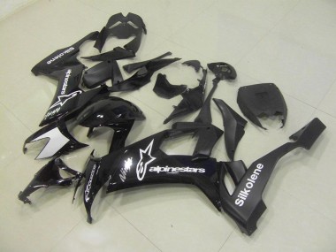 Black Silkolene 2008-2010 ZX10R Motorcycle Fairings