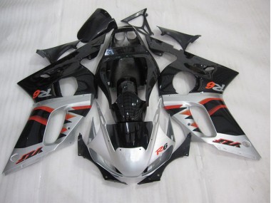 Black Silver 1998-2002 YZF R6 Motorcycle Fairing