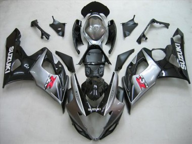 Black Silver Grey 2005-2006 GSXR 1000 Motorcycle Fairings