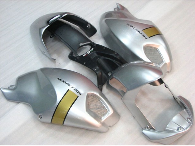 Black Silver Monster 2008-2012 Ducati Monster 696 Motorcycle Fairings