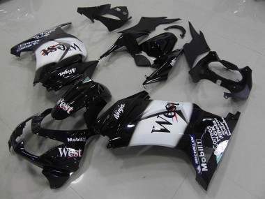 Black West 2008-2012 ZX250R Motorcycle Fairings