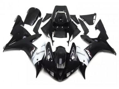 Black White 2002-2003 YZF R1 Motorcycle Fairing