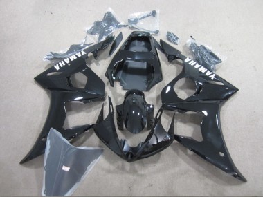 Black White Decal 2003-2005 YZF R6 Motorcycle Fairings