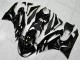 Black White Ninja 2009-2012 ZX6R Motorcycle Fairings