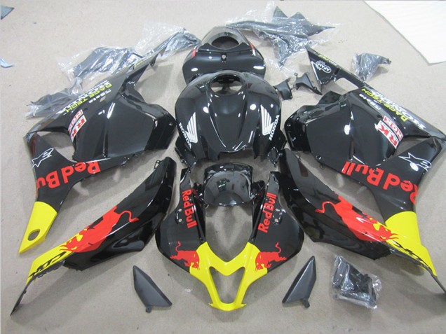 Black Yellow Red Bull 2009-2012 CBR600RR Motorcycle Fairings