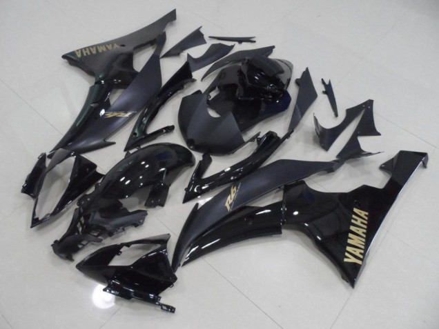 Black with Gold Sticker 2008-2016 YZF R6 Motorcycle Fairings