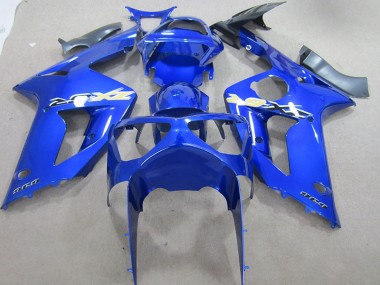 Blue 636 2003-2004 ZX6R Motorcycle Fairings