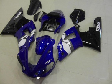 Blue Black White 2000-2001 YZF R1 Motorcycle Fairings