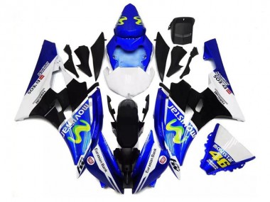 Blue Black White 2006-2007 YZF R6 Motorcycle Fairings