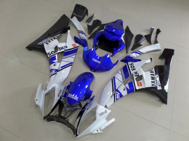 Blue Blue White ENEOS 2006-2007 YZF R6 Motorcycle Fairings