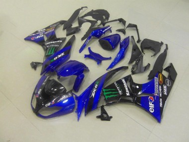 Blue Monster 2009-2012 ZX6R Motorcycle Fairings