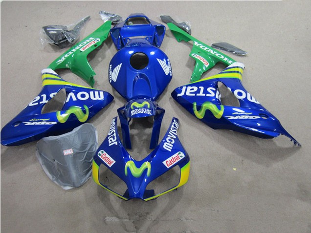 Blue Movistar Castrol 2006-2007 CBR1000RR Motorcycle Fairings