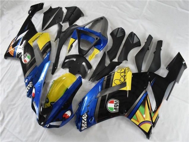 Blue Shark 2007-2008 ZX6R Motorcycle Fairings