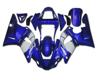 Blue White 2000-2001 YZF R1 Motorcycle Fairings