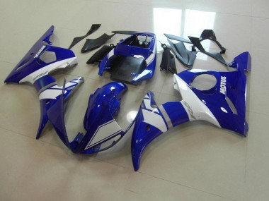 Blue White 2003-2005 YZF R6 Motorcycle Fairing