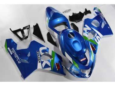 Blue White 2004-2005 GSXR 600/750 Motorcycle Fairing